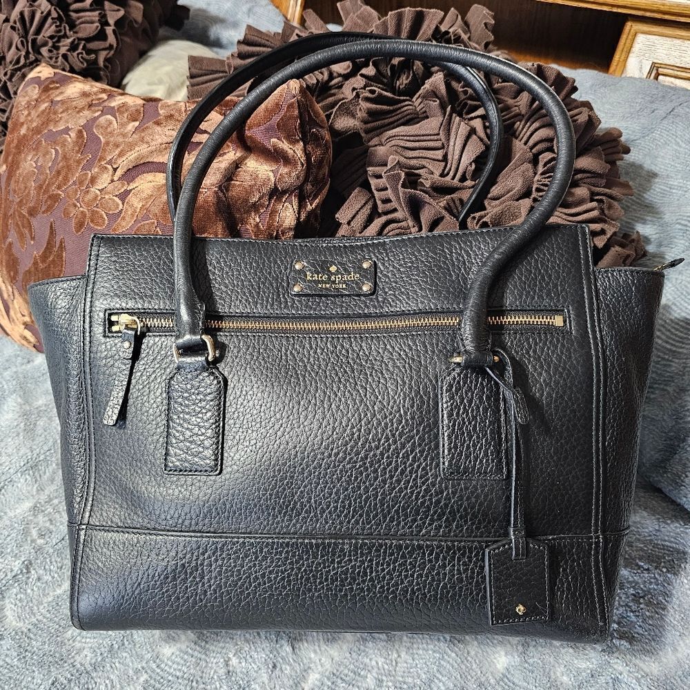 Kate Spade Bay Street Zip Up Tote Bag Stachel Purse